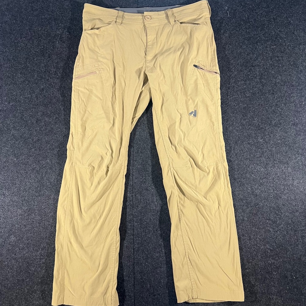 Eddie Bauer First Ascent Pants Mens 36x32 Khaki Hiking Outdoor Gorpcore Utility